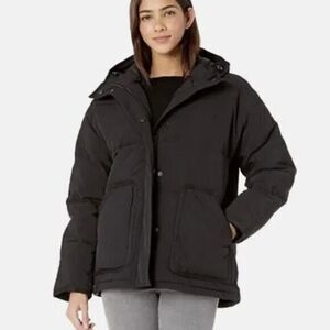 NEW Madewell‎ Holland Quilted Puffer Parka in black, 1X